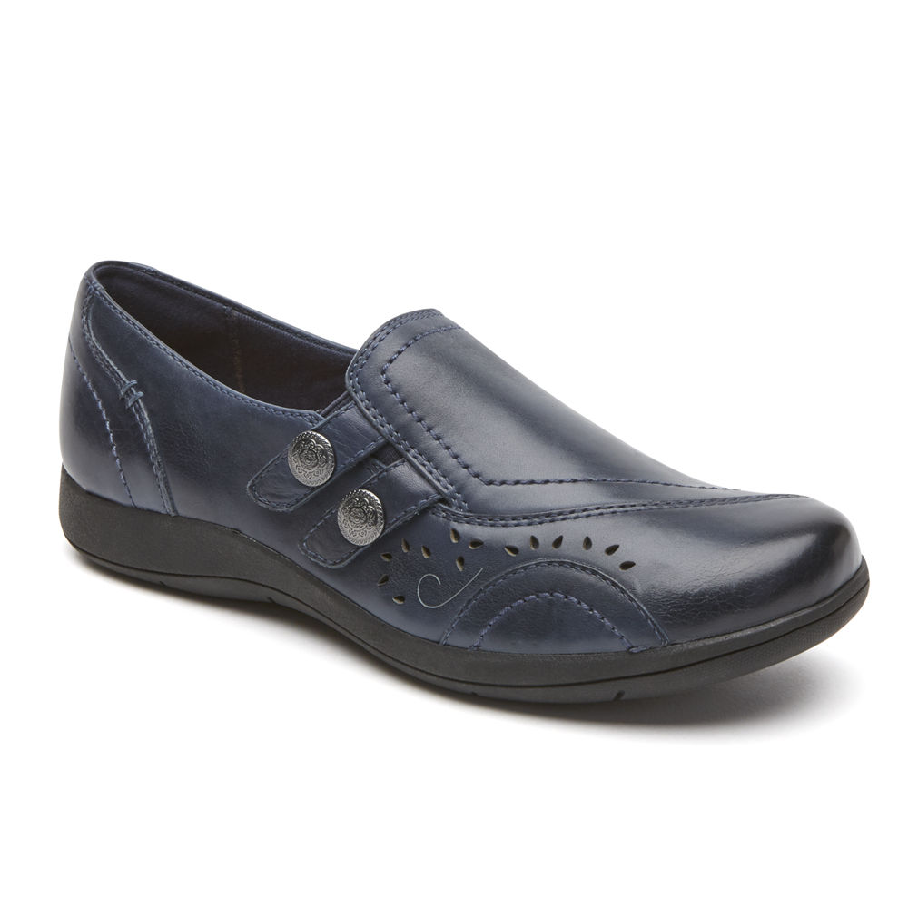 Rockport Singapore Womens Slip-On - Daisey Navy - SM8047135